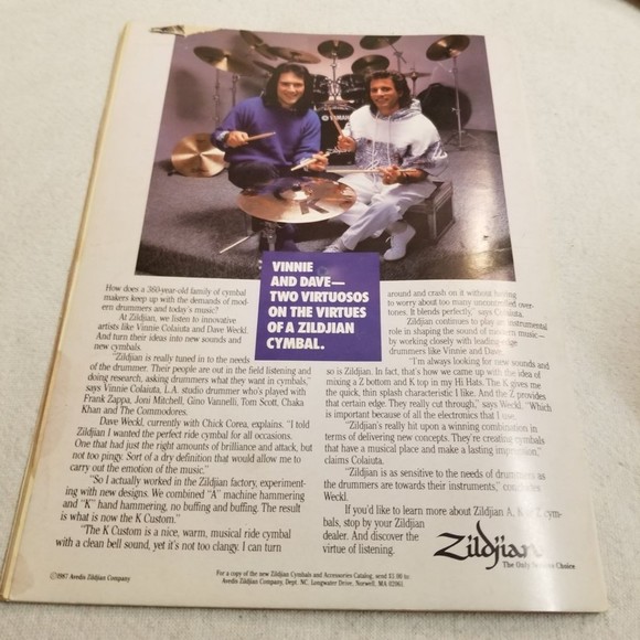 February 1988 Modern Drummer Denny Carmasi, Stu Nevitt, Harry Stinson - Picture 5 of 8